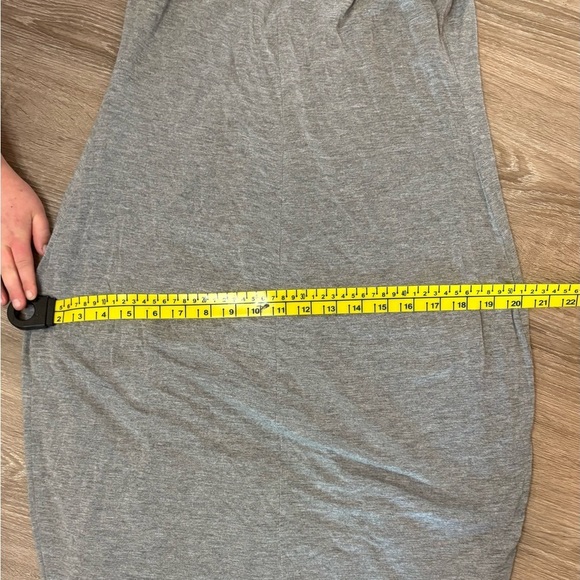 Mossimo Grey Beaded Tank Dress Bodycon Midi Length Boho Y2K Size L Festival​​ - Picture 10 of 10